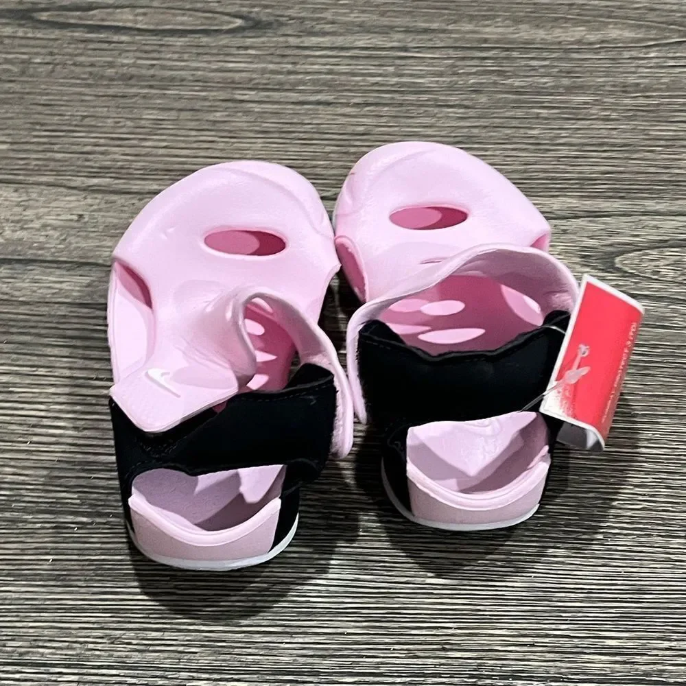 NWT Nike Sunray Protect 3 Toddler Sandals Pink Black White Size 5C DH9465-001